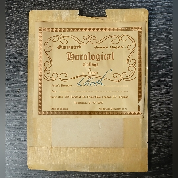 Vintage L. Kersh of London Horological Collage of Big Ben London - Picture 11 of 12